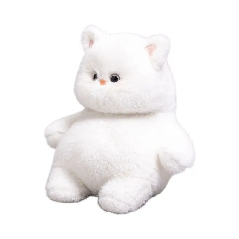 Jouet en peluche chat, peluche chat en peluche de style anime Kawaii pour adultes, meilleur cadeau d'anniversaire de Noël pour les amoureux des chats, petite amie femme