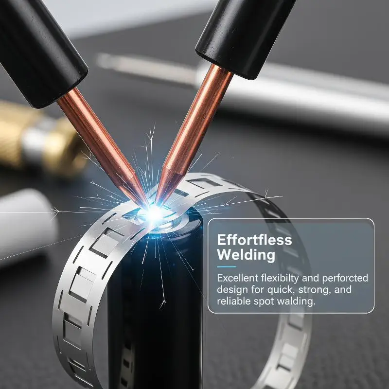 Nickel Plated Steel Strip Low Resistivity 1 Roll 1M 0.15*20.2mm 2P for 18650 Lithium Battery Pack Welding Use