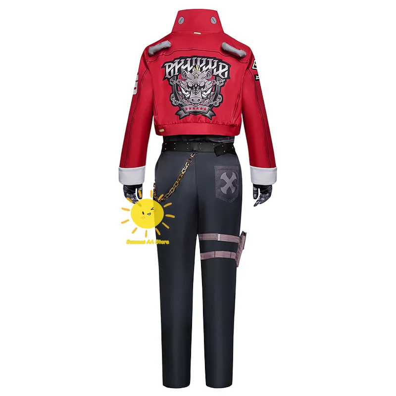 Game Billy Cosplay Zenless Zone Zero Cosplay Costumes Shirt Pants Coat Belt Bag Billy The Kid Suits Mask Halloween Cos Adult Men view 3