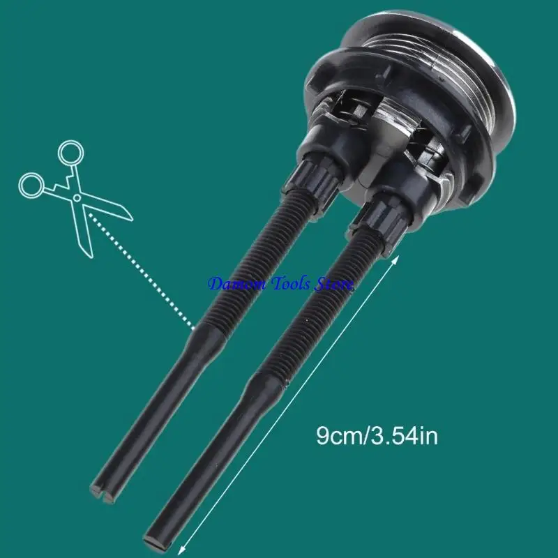 57BE زر سهل 38 مم مزدوج زر تدفق المرحاض مستدير لصيانة الخزانات #3