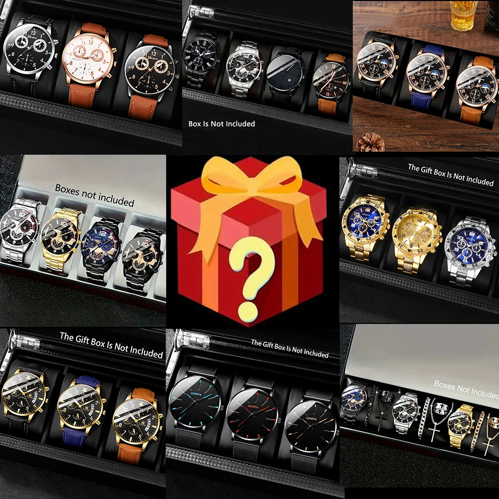 Surprise Mystery Box, 100% Prize Rate, Randomly includes a watch set as shown in the picture.