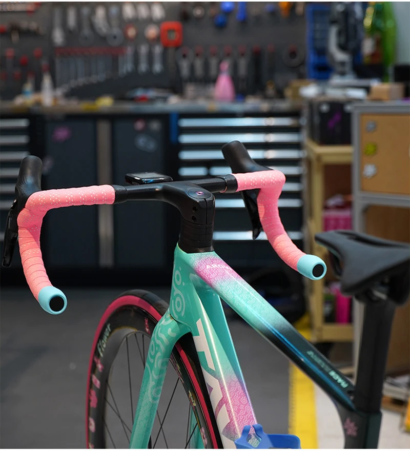Fahrrad-Lenker-Endkappen aus Silikon, Rennrad-Lenker-Endkappen, Lenkerabdeckung, mehrfarbiges Fahrrad-Lenker-Zubehör – Detail 11
