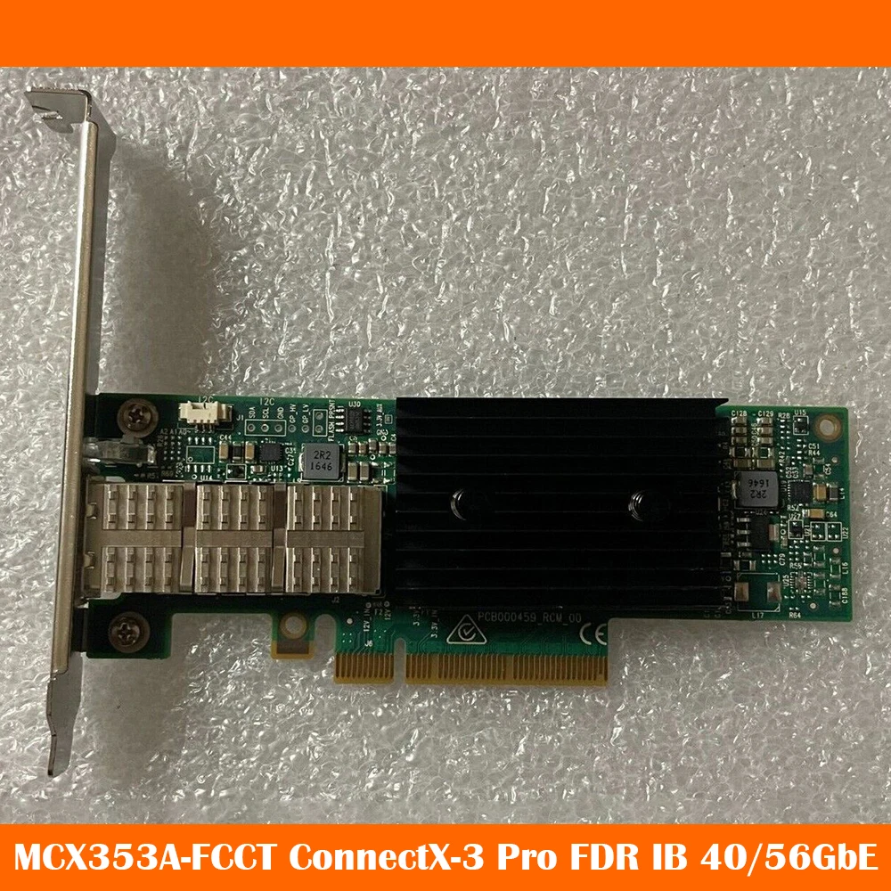 

Network Card NIC CX353A MCX353A-FCCT ConnectX-3 Pro FDR IB 40/56GbE Single Port Work Fine High Quality Fast Ship