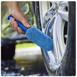 Car Wash Tire Brush Fiber Car Wheel Brush Twist Braid Cloth Wipe Car Cleaning Supplies