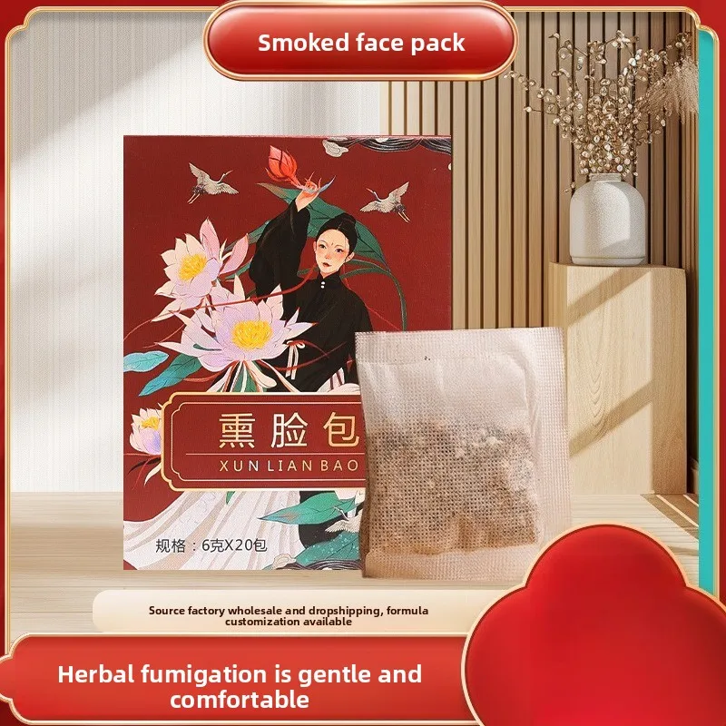 

6 г × 20 травяных пакетов для лица — смесь розы и одуванчика для пропаривания лица, пакеты для наполнения пароварки