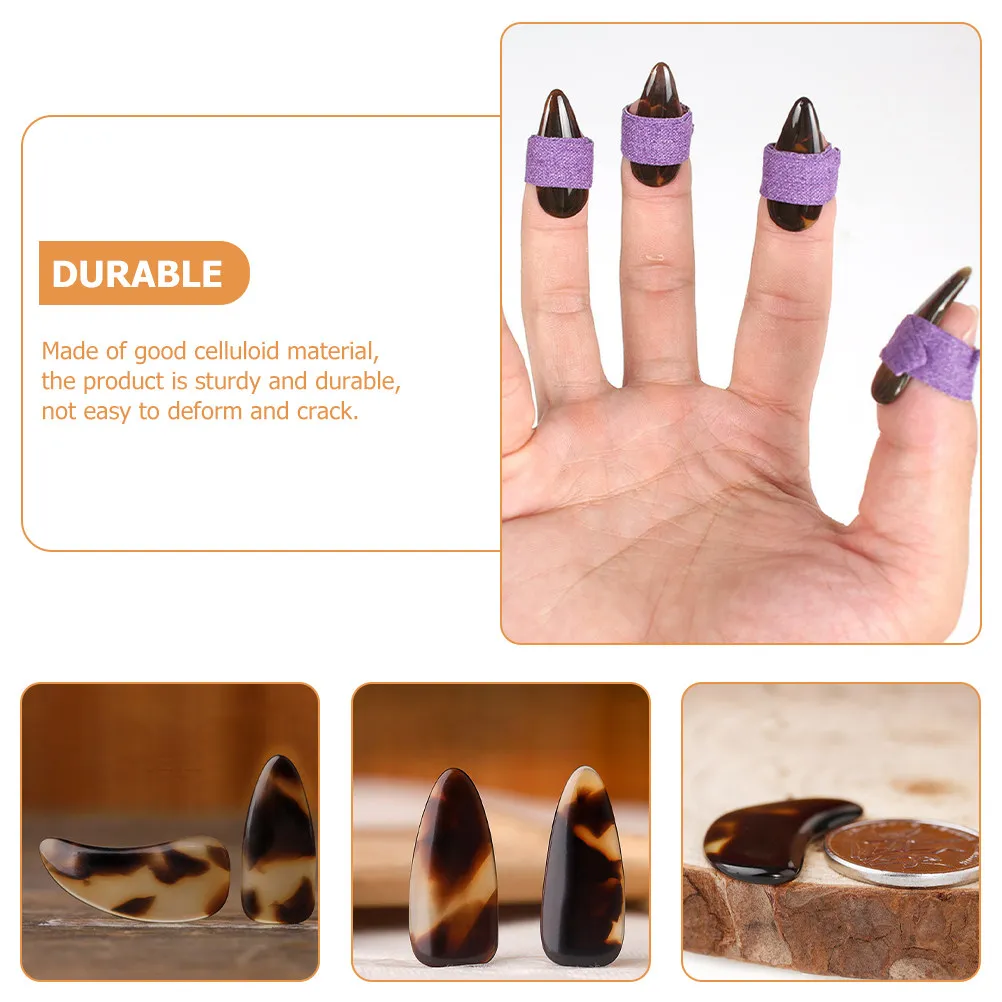 

Набор накладок для пальцев гучжэн из целлулоида премиум-класса для струнных инструментов: долговечность и незаменимость для практики