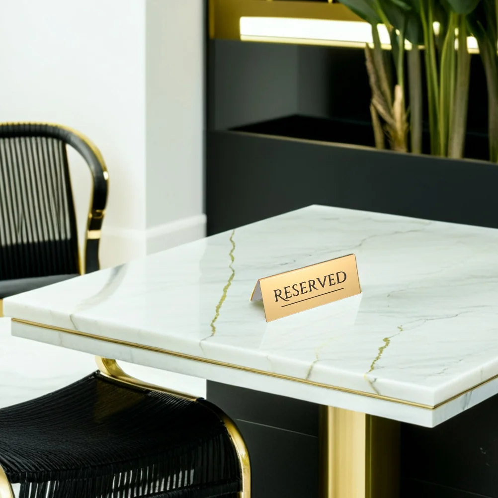 

Reserved Table Signs Rustic Gold Reserved Seating Signs for Wedding Banquets Dinner Parties Anniversary Party Table Decoration