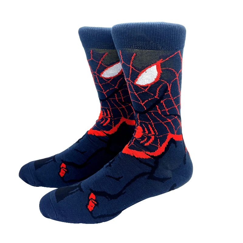 Chaussettes longues en coton Marvel Anime Movie pour hommes et femmes, chaussettes de mollet cosplay, personnalité, hip hop, drôle, nouveauté, 1