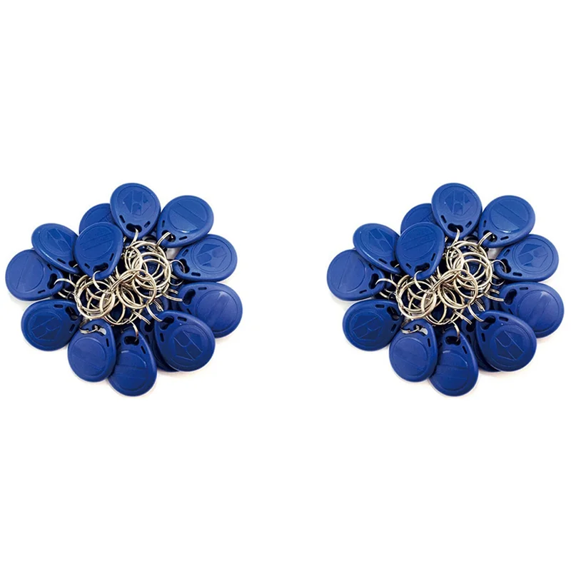 L72A-100 PCS Writable 125Khz RFID Key Fob Proximity ID Card Token Tag Rewritable T5577 Universal