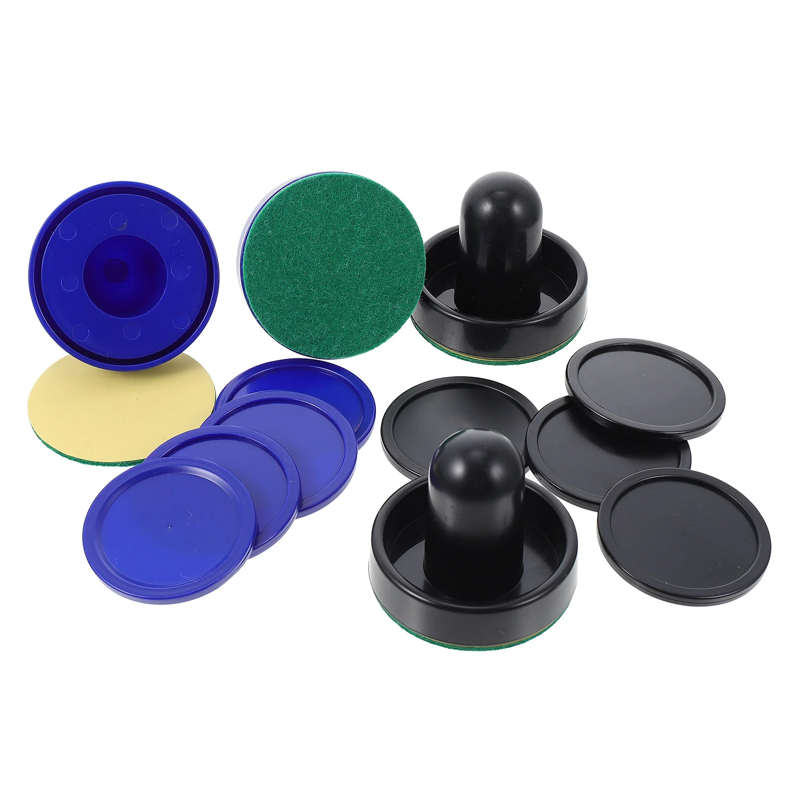 

2 Sets Ice Hockey Machine Game Room Accessories Mini Pieces Part Air Table Replacement Parts Puck Plastic Paddle Pucks Goalie