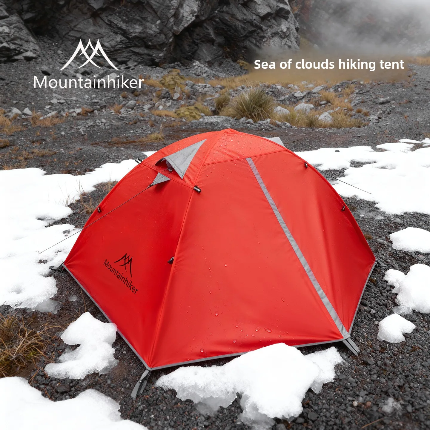 

Mountainhiker Windproof Waterproof Tent Folding Lightweight Double 210T Polyester Outdoor Camping Hiking Fishing Sun Protection