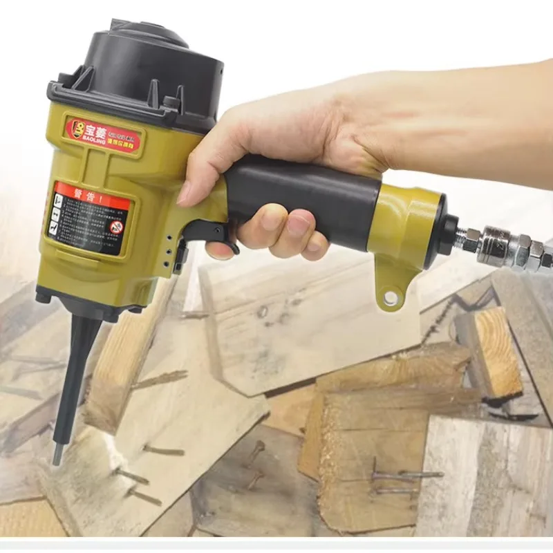 Pneumatic Nail Puller Machine with Template Tray for Woodworking