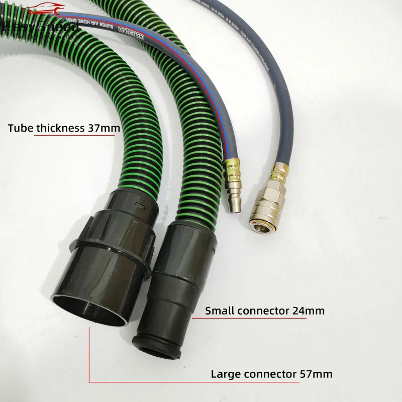 Suitable For MIRKA Pneumatic Sandpaper Machine Vacuum Tube Grinding Machine Dust Collection Bucket Two-in-one 5.5m Coaxial Hose