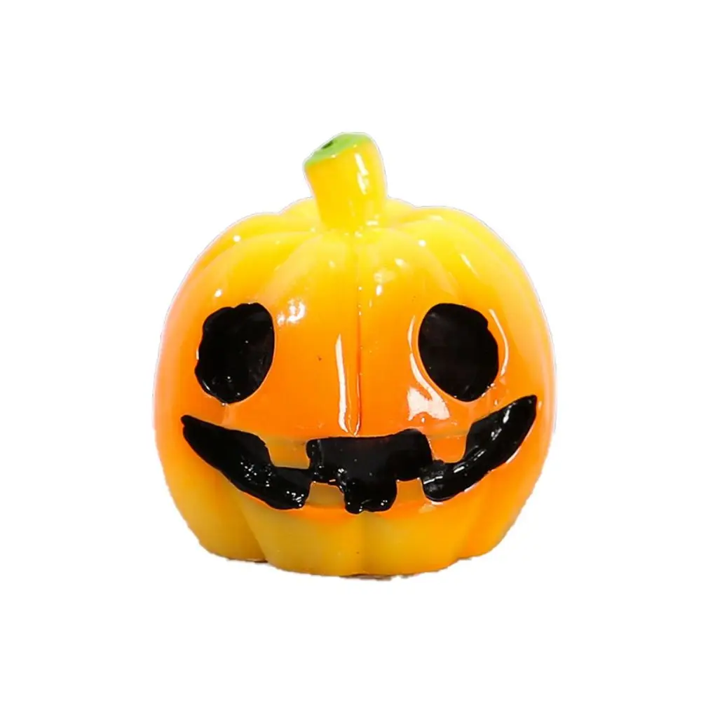 Cartoon Micro Landscape Halloween Small Ornament Mini 3D Pumpkin Ornaments DIY Resin Halloween Ornament Crystal Ball Accessories