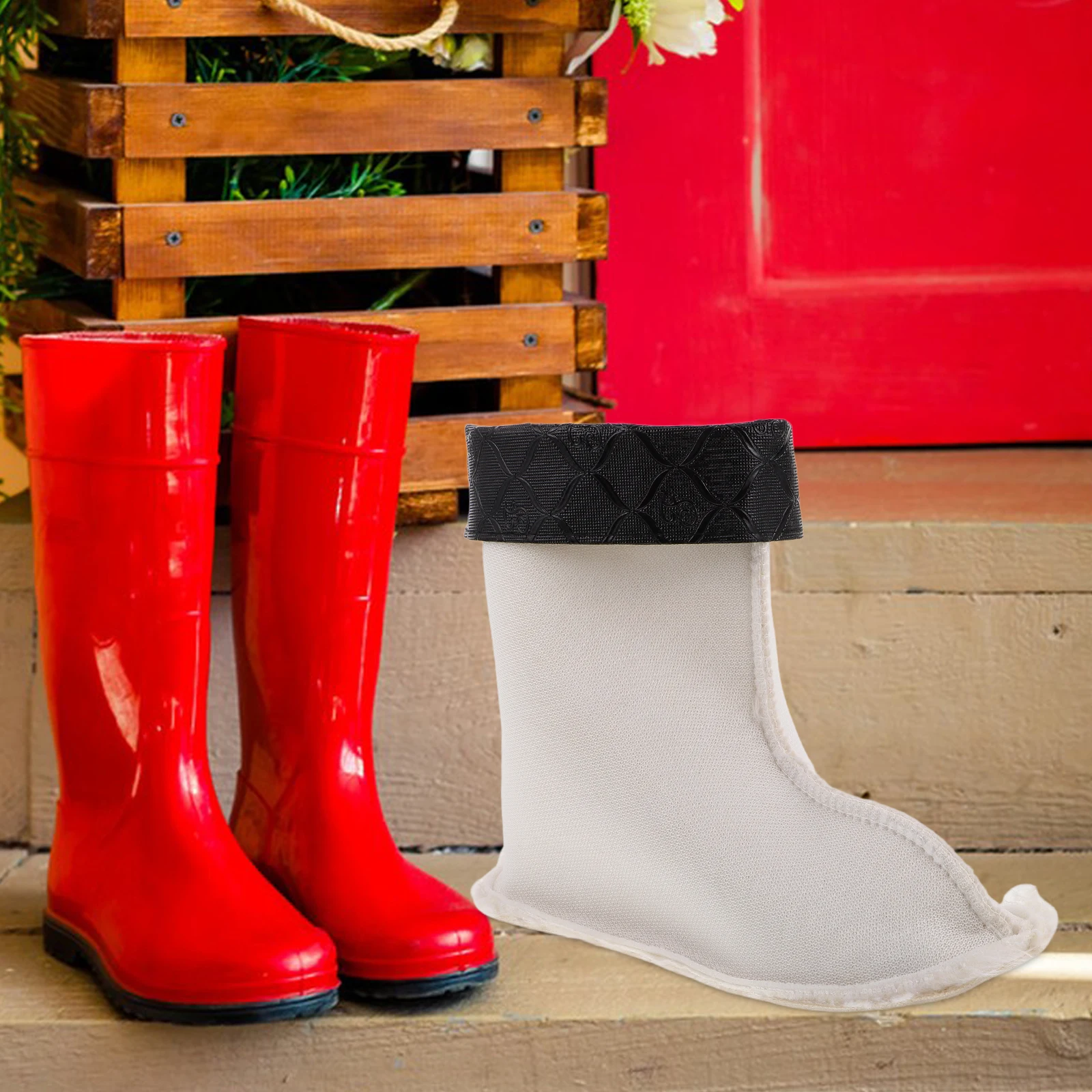 

Thermal Socks Insulated Boot Liners for Boots Lining Comfortable White Rubber Cold Weather