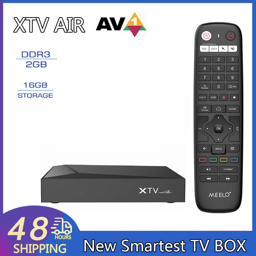 XTV Air New Smartest TV BOX 4K UHD Android 11 2G 16G BT HDR+ 2.4&5GHz Dual WiFi Ethernet 100M AV1 Android TV BOX XTV AIR