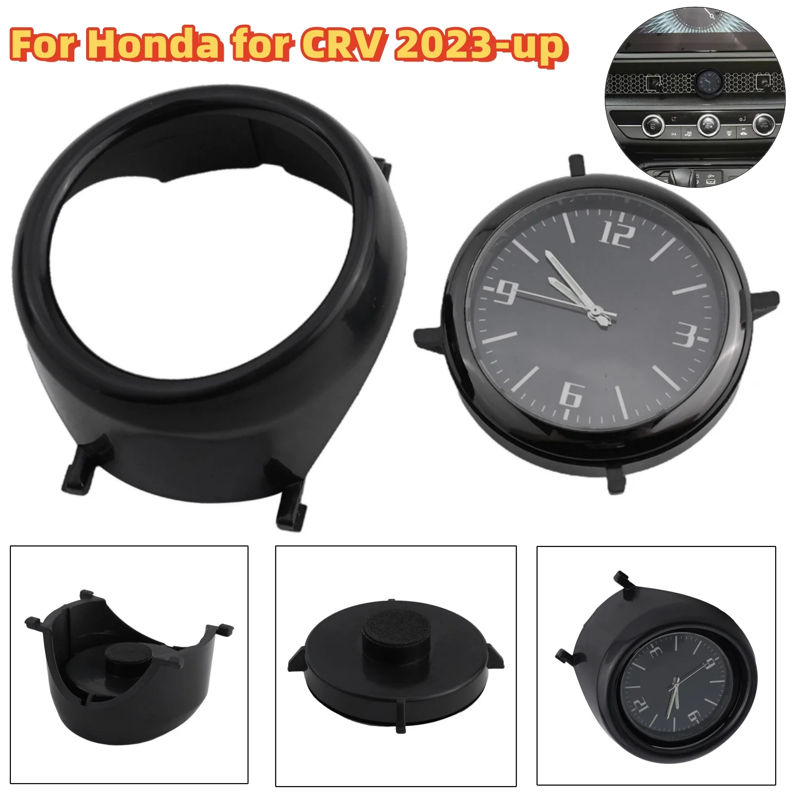 

Автомобильные часы для Honda для CRV 2023, часы с центральным управлением, приборная панель, карманные часы, внутренняя модификация, автомобильные аксессуары