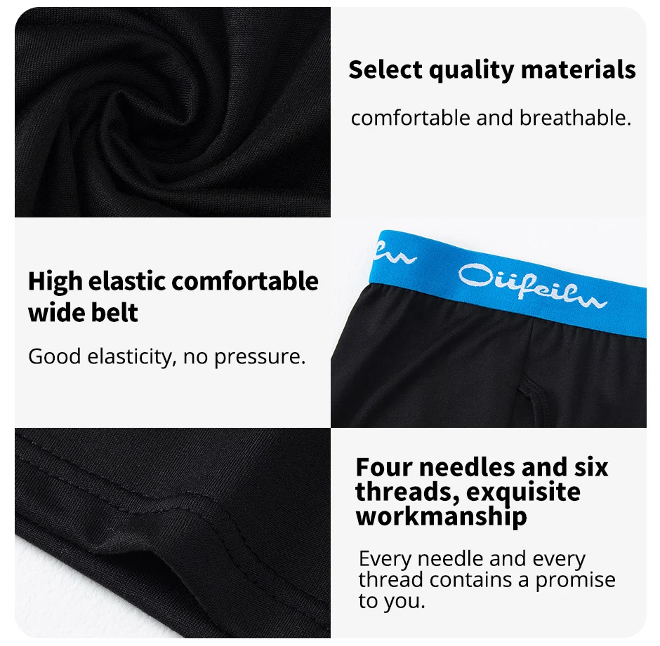 5/10er-Pack Multi-Size-Teenager für Erwachsene, Herren-Boyshort, Freizeit, Sport, Joker, elastische Taille, lange Herrenunterwäsche, kann Eltern-Ch sein – Detail 7