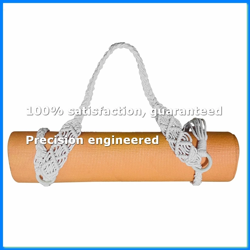 Yoga Mat Carry Strap Handmade Boho Crochet Macrame Adjustable Shoulder Strap for Yoga Mat Pilates Exercise Fitness-A73M