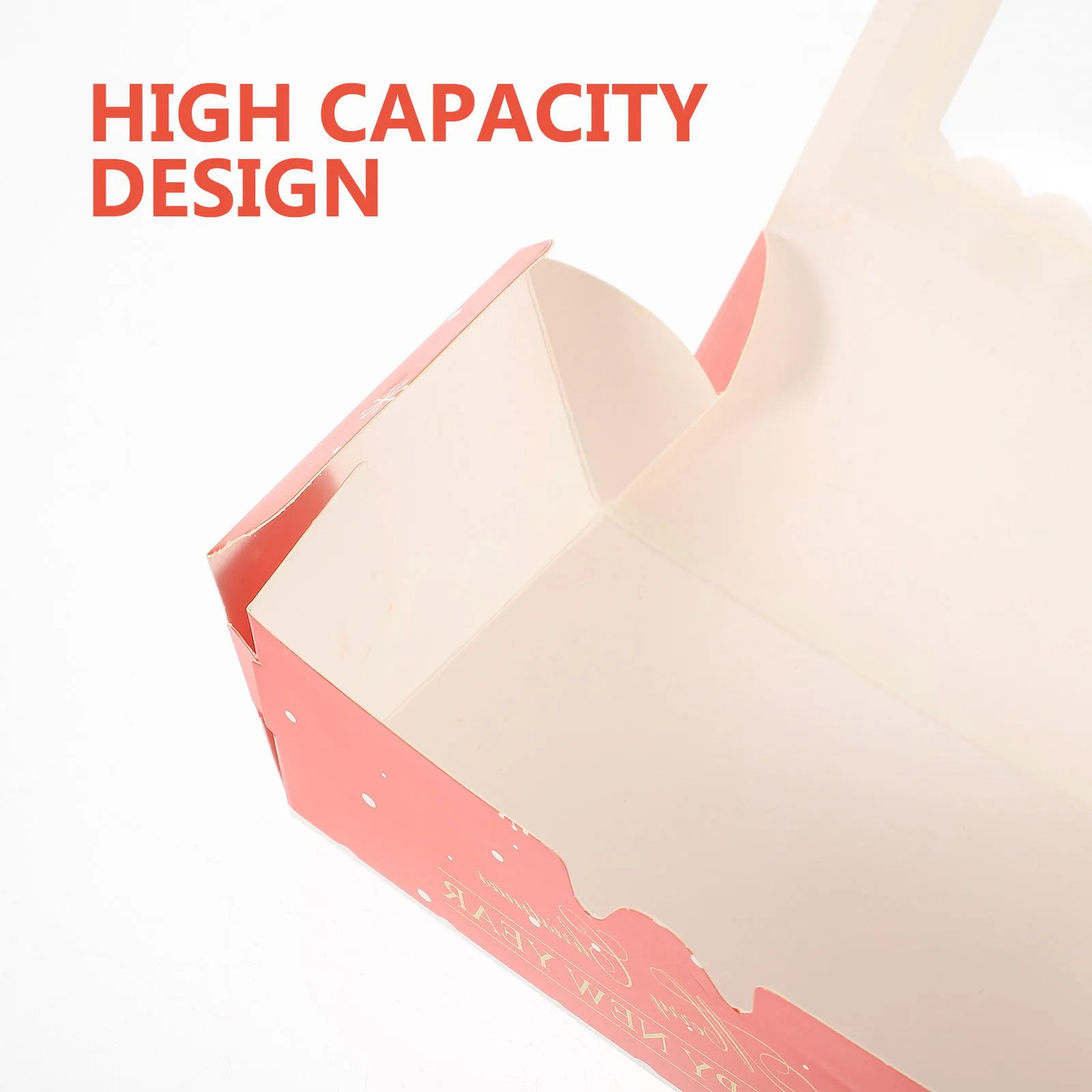 

10Pcs Xmas Macaron Box Paper Packaging Large Capacity Christmas Gift Boxes Party Candy Container Holiday Treat Box