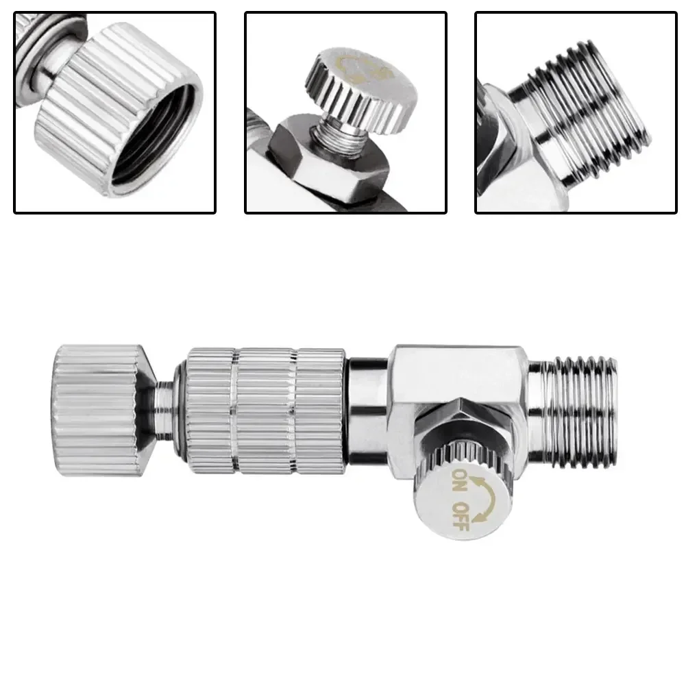Imagem -04 - Adaptador de Mangueira de Aerógrafo Liberação Rápida Desconexão Adaptador de Acoplamento Conexão de Aerógrafo Acessórios de Ferramenta