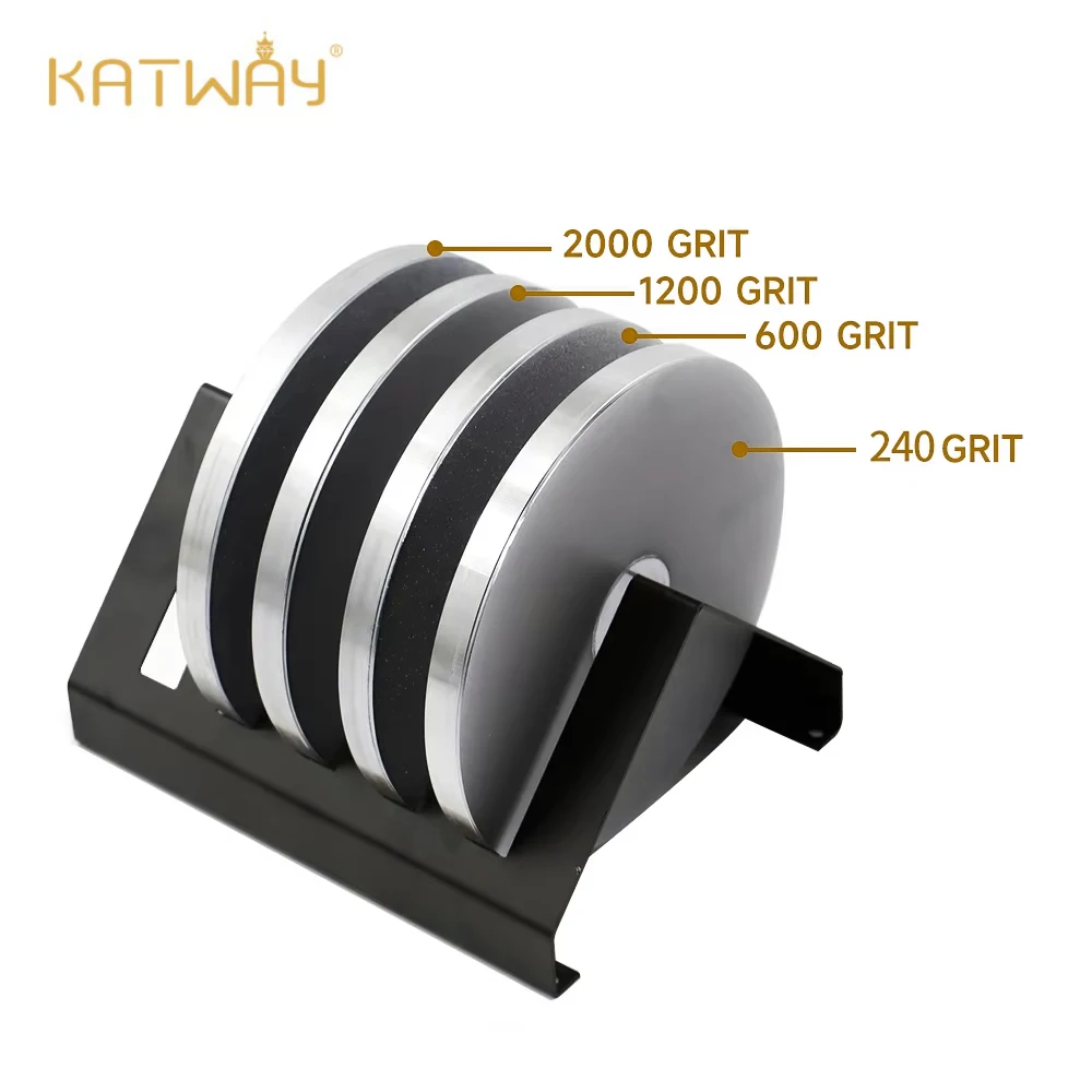 

KATWAY Diamond Wheel for Cutting-Edge Grinding Machine, Pneumatic Engraving, and Dual-Angle Jewelry Making Tools HH-GM01P