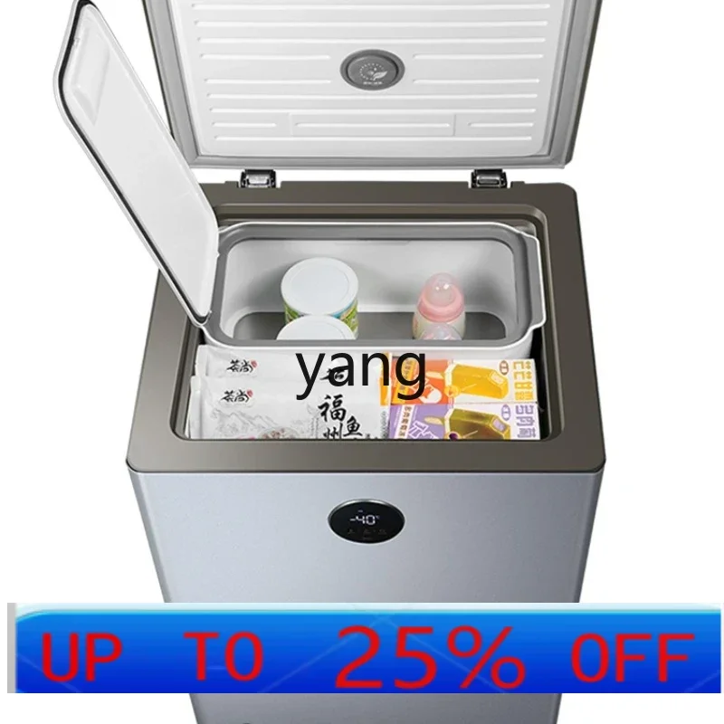 lhh 100L Household Small Frost Free Refrigerator Ultra-Low Temperature Quick-Freezing Horizontal Refrigerated Cabinet Freezer