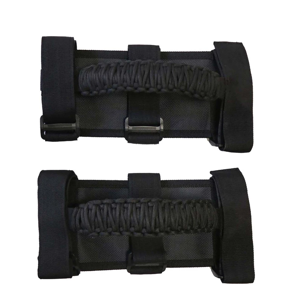 2 Stück Dachrollbügel Paracord Haltegriffe Griffgriffe für Jeep Wrangler JK TJ JL CJ YJ 1987–2020 JT UTV ATV USA Flagge Typ – Detail 6