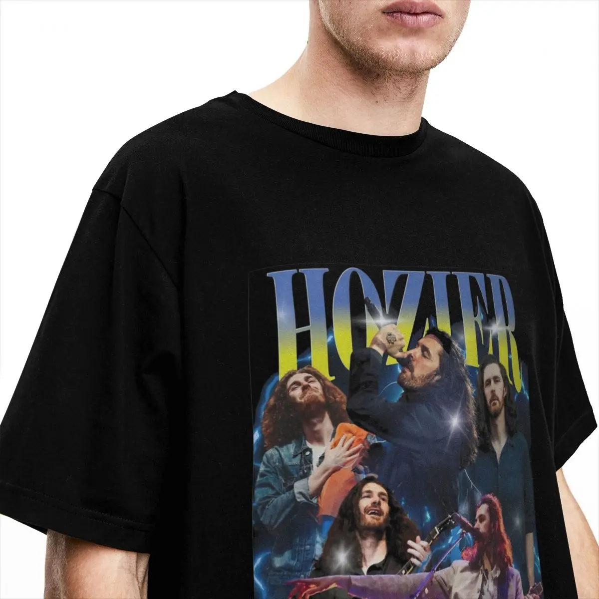 Men Women Hozier Rock Band Music Singer Shirt Accessories 100% Cotton T-shirt Clothes Street Wearing Tee Shirt All Seasons