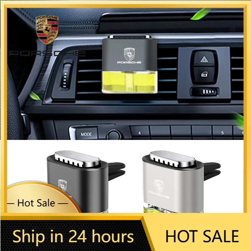 

Car Sticker For Porsche Car Air Freshener Air Vent Perfume Diffuser Essential Oil Diffuse For Porsche 918 911 718 Taycan Panamer