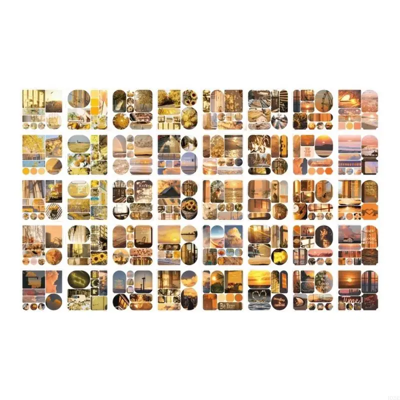 Stickers Collection Book with Pre-Cut Shapes for Page Accents HX5E