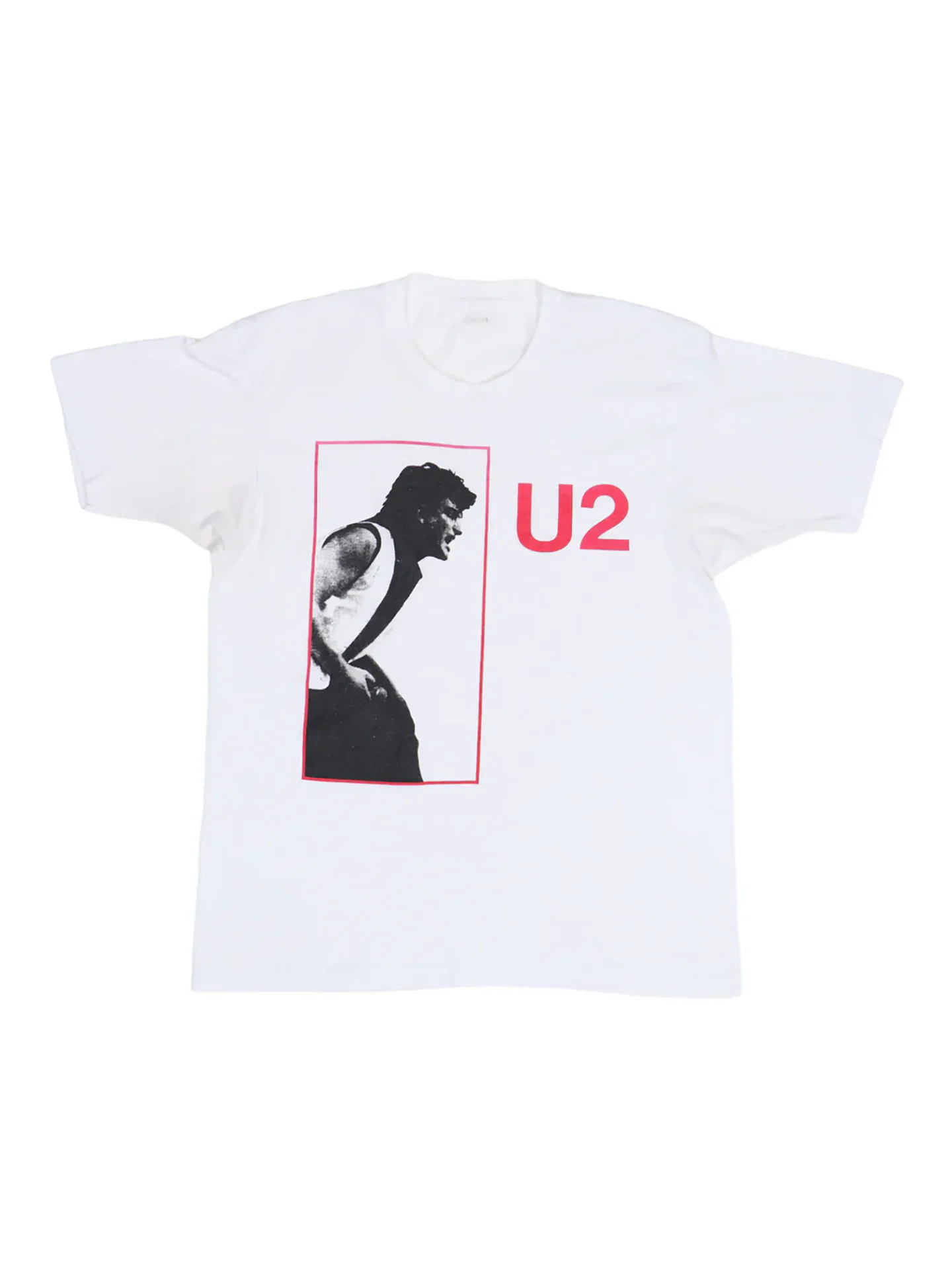 Camiseta Masculina U2 Band Unforgettable Fire Rock Americana de Algodão Estampada Casual de Manga Curta com Gola Redonda da Moda