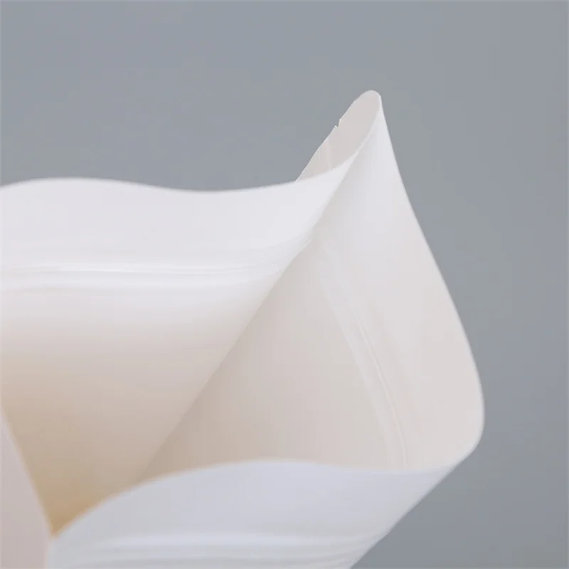 10/20pcs White Vertical Zipper Kraft Paper Window Bags Gift Candy Dry Food Tea Packaging Bags Moisture-proof Self-sealing Bags