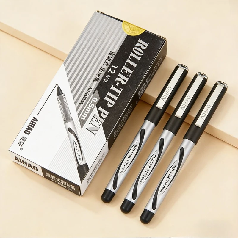 

Набор из 12 гелевых ручек для офиса и учебы, 0.5 мм, с жидкими чернилами, для подписи, с пулевидным наконечником, канцелярские товары