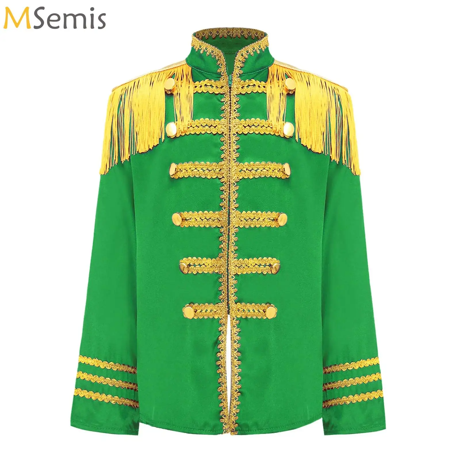 

Boys Girls Drum Major Team Uniform Nutcrackers Costume Marching Band Tassel Jacket Coat Outfits Carnival Drummer Performance