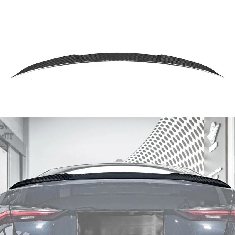 Hot Selling SOOQOO Style Dry Carbon Fiber Rear Trunk Spoiler, 4 Series i4 G26 Gran Coupe 2021+, Glossy Dry Carbon Aerodynamic Pa