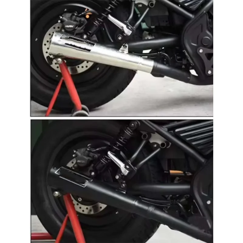 Motorcycle Exhaust Muffler 51MM Racing Exhausts Pipe Kit Tail Tube For GSX1300R CBR600RR FZ6N ZX4RR MT07 RS457 G310RR NX500