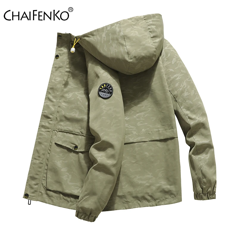 Outdoors Loose Thin Style Men Hooded Jacket New Breathable Versatile Tops Spring Autumn Simplicity Fashion Casual Coat Men