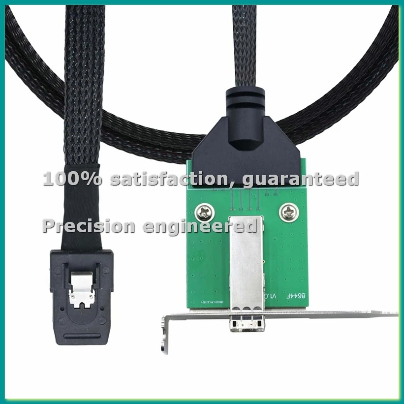

Кабель-адаптер для сервера данных 12G External Mini SAS HD SFF-8644 (женский) на Mini SAS SFF-8087 36P (мужской) - TCES
