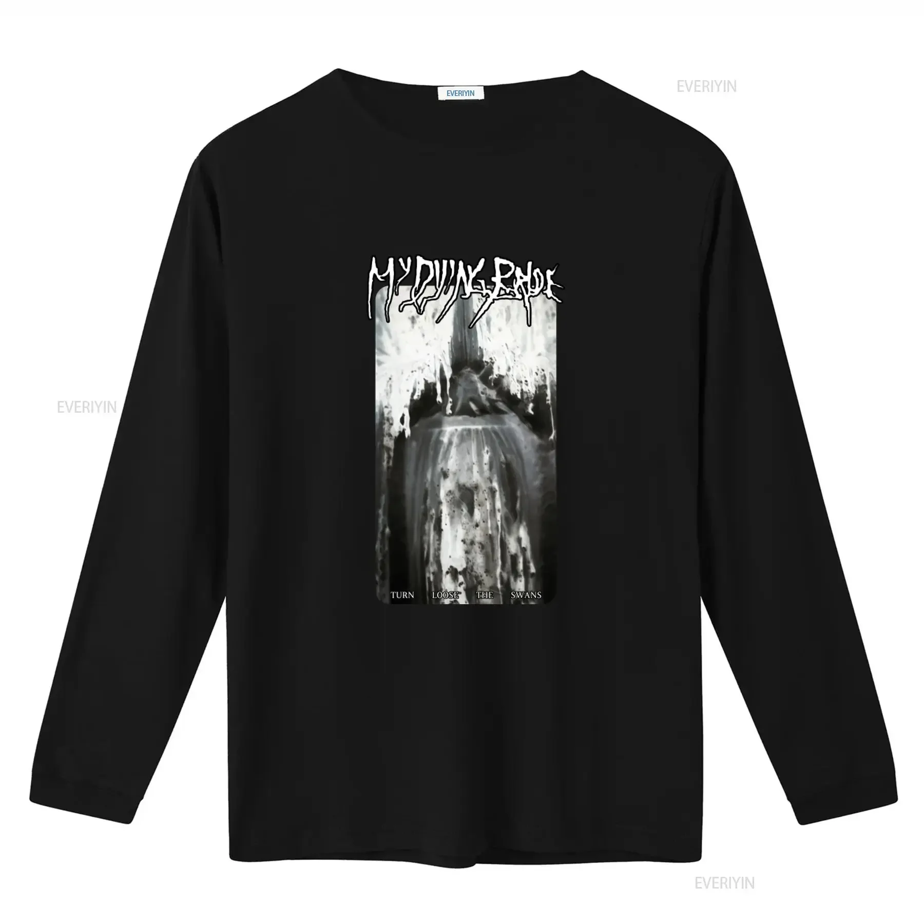 My Dying Bride Turn Loose The Swans Gothic Metal Band T Shirt vintage Washed fashion Comfortable Stretched graphic homme