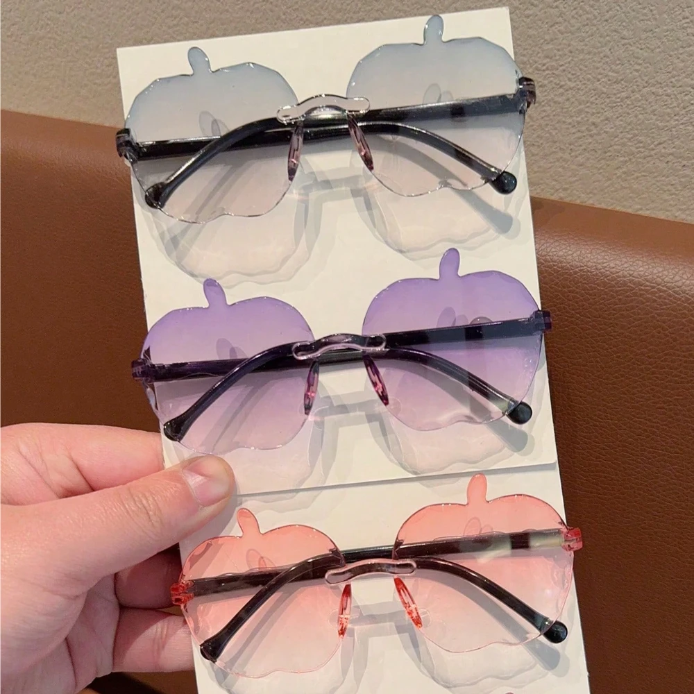 2/3Pcs 2025Cute Newest Double Colors Fruit Shape Fashion Glasses Eyewear,Card Only Show,Don't Shipping