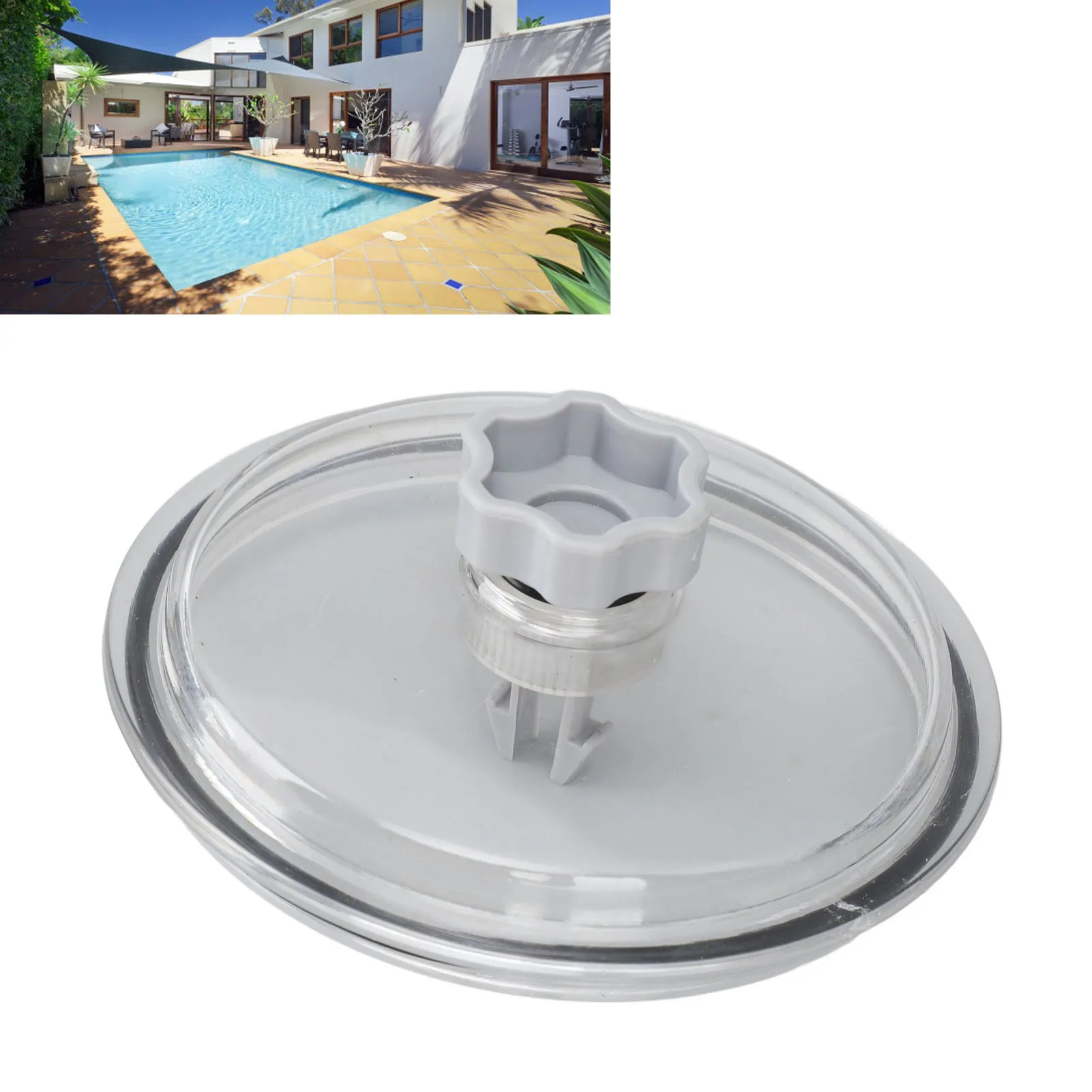 Pool Pump Basket Cover Pool Pump Lid Powerful Filtration Filter Pump Strainer Cover O Ring Parts for Intex SF15110 Sand