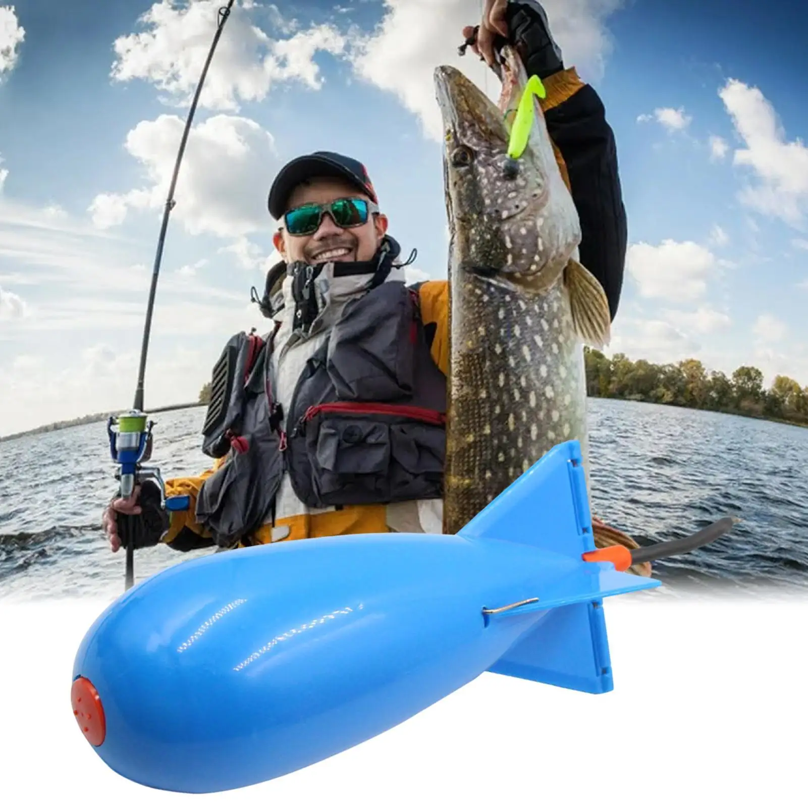 Carp Fishing Bait Feeder Floating Fishing Feeder Fogging Device Carp Initiator Bait Boat Rocket Feeder Bait Holder - view 4