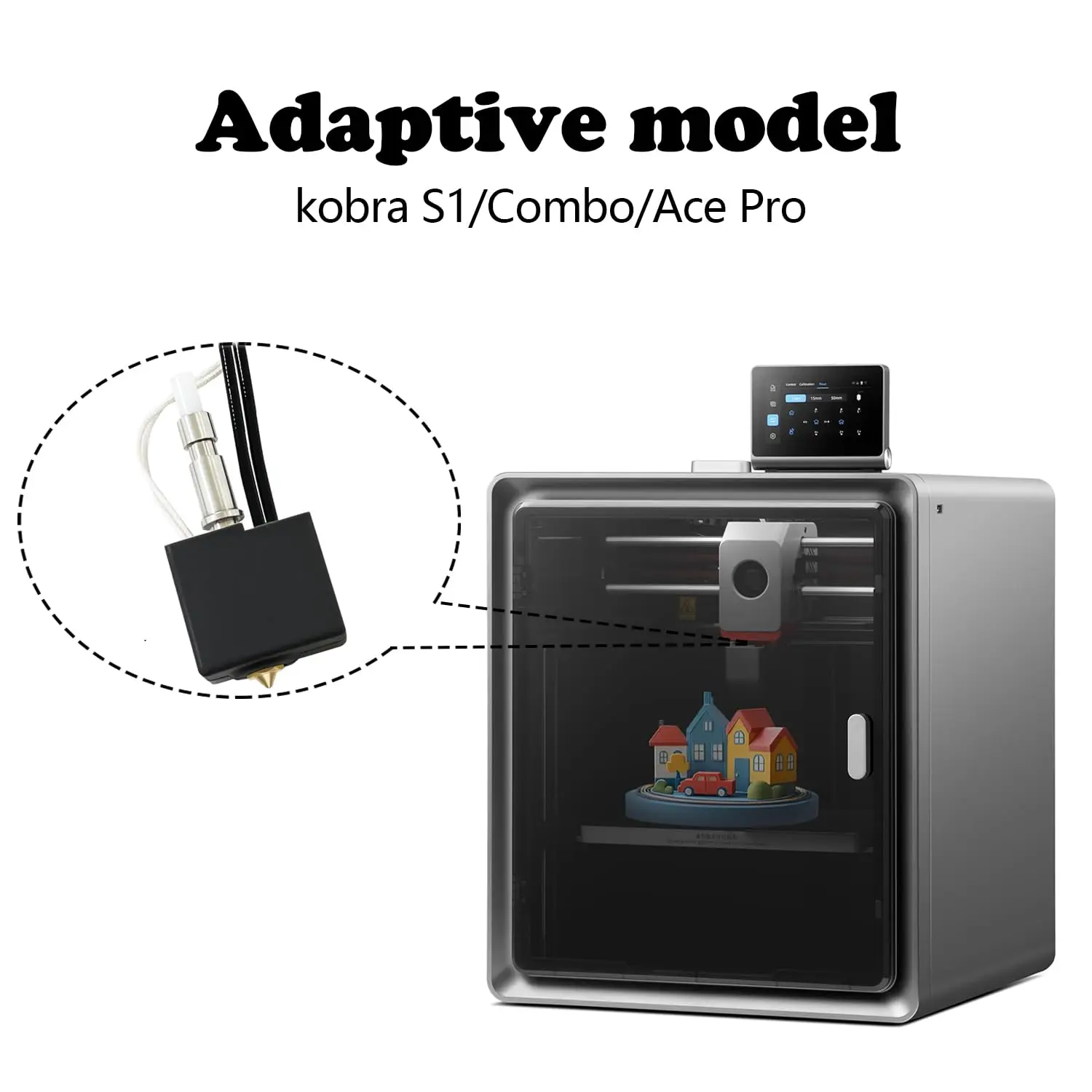 HzdaDeve Hotend สําหรับ Kobra S1 Combo หลายสแตนเลส Hot End Kit สําหรับ Anycubic Kobra S1/ACE Pro