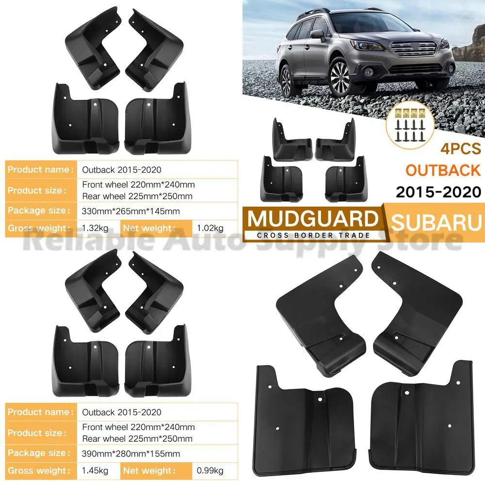 

For Subaru Outback 2015-2020 Mud Guards Fender Flares Auto Accessories Premium Quality Durable Protection