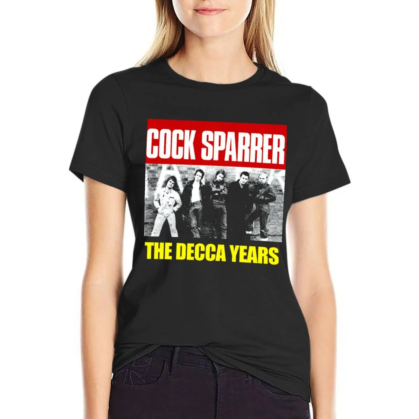 

cock sparrer the decca years T-Shirt animal print cute clothes Blouse plain Women tops