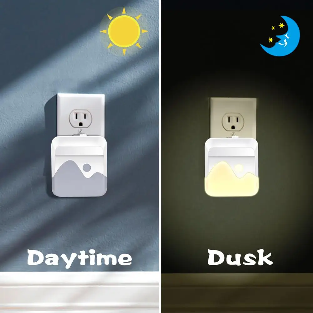 1 Uds RGB luz nocturna controlada LED 16 colores luces nocturnas regulables enchufe UE/EE. UU./Reino Unido, para habitación de bebés y niños lámpara
