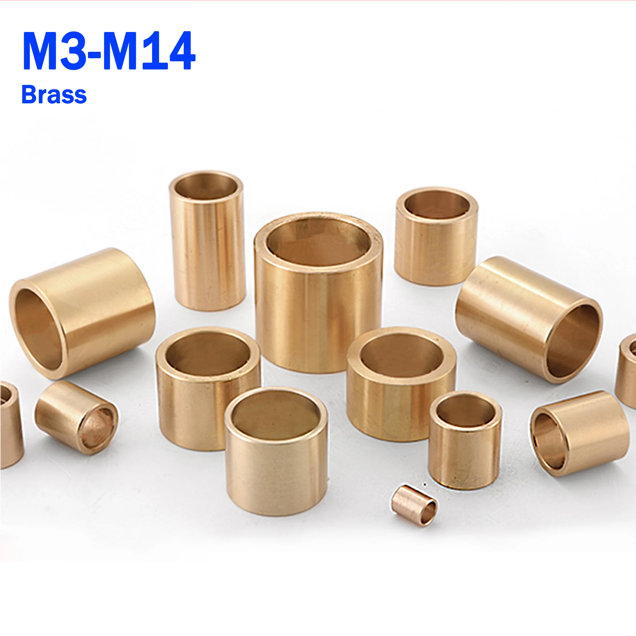 M3 M4 M5 M6 M8 M10 M12 M14 Brass Sleeve Bearing Sleeve Powder Metallurgy Oil Bearing Copper Sleeve