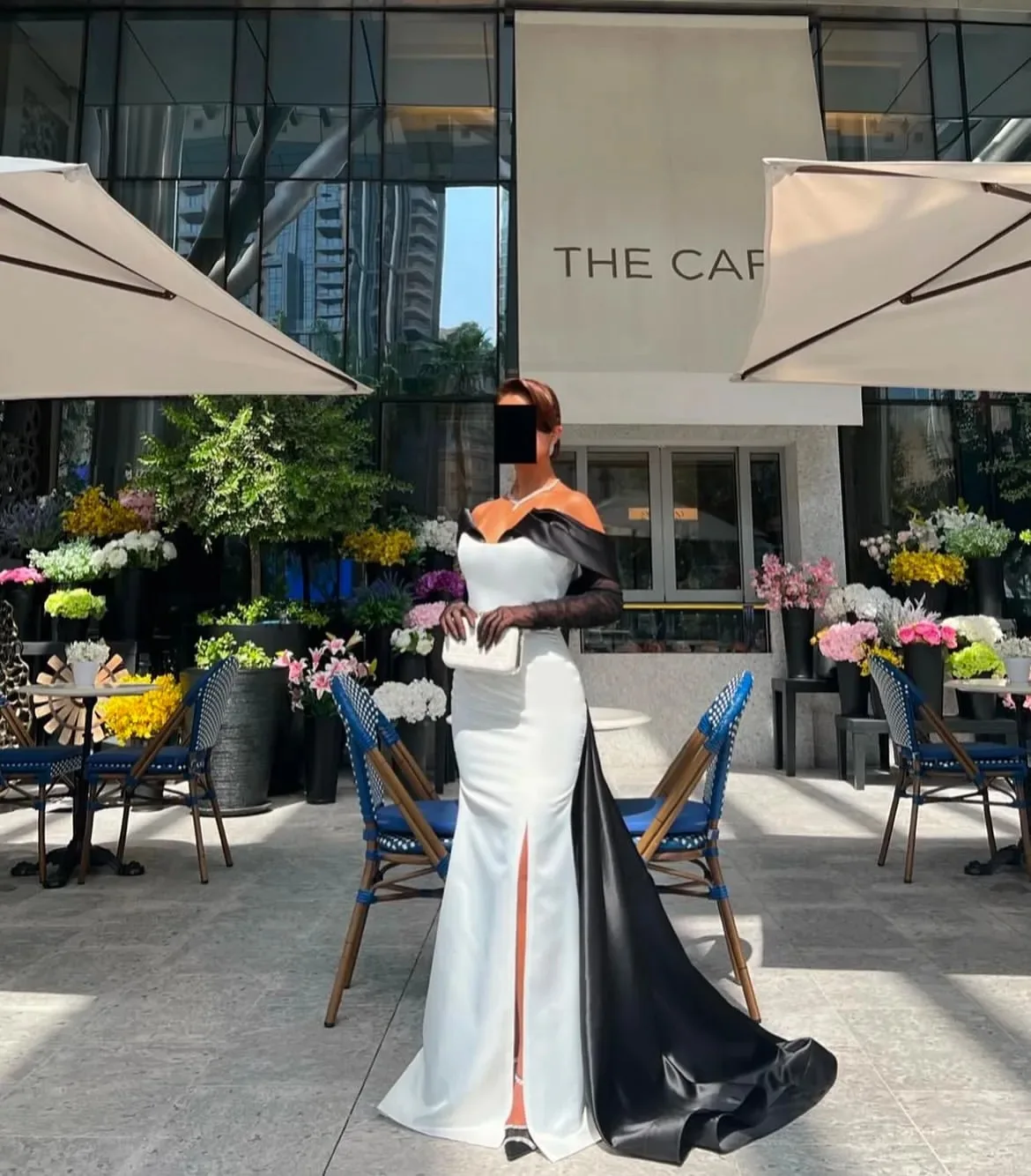 ชุดราตรีออกงานทรงเอไลน์สีดำหรูหราแบบสั่งตัดสำหรับผู้หญิง ยาวกรอมพื้น เหมาะสำหรับงานพิธีการหรืองานเลี้ยงพิเศษในซาอุดิอาระเบีย