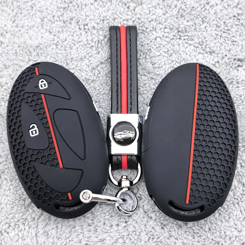 New Silicone Smart Key Cover Case for Hyundai Tucson Elantra Kona 2+1 Buttons Remote Keys Shell 2023-2025 Car Accessories